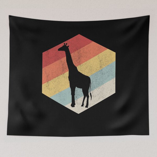 Item preview, funny giraffe animal art retro vintage giraffe gifts designed and sold by alaechamlal.