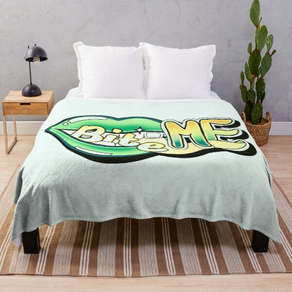 Item preview, Bite Me - Grey, Green, Yellow designed and sold by Home with Lola.