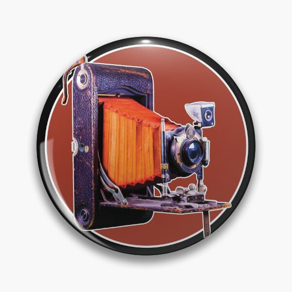 Item preview, Classic Cameras: Kodak Retro Film Camera in 1940s Art Deco Orange and Yellow Colors designed and sold by GraffitiSoup.