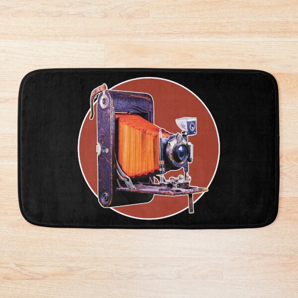 Item preview, Classic Cameras: Kodak Retro Film Camera in 1940s Art Deco Orange and Yellow Colors designed and sold by GraffitiSoup.