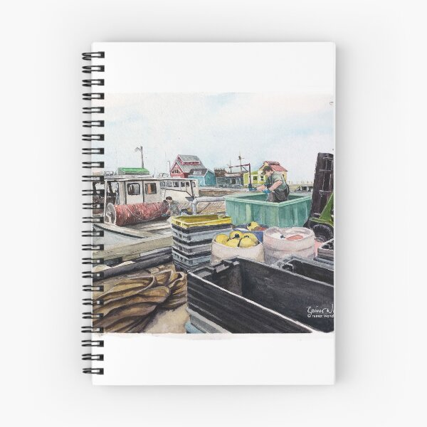 Item preview, Sorting Nets at Pointe du Chene Wharf designed and sold by wenzlr.