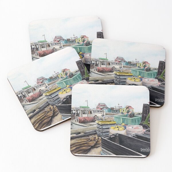 Item preview, Sorting Nets at Pointe du Chene Wharf designed and sold by wenzlr.