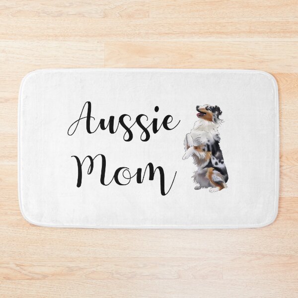 Item preview, Aussie Mom With A Cute Australian Shepherd Drawing | Dog Mom Gift designed and sold by ElysianCreation.