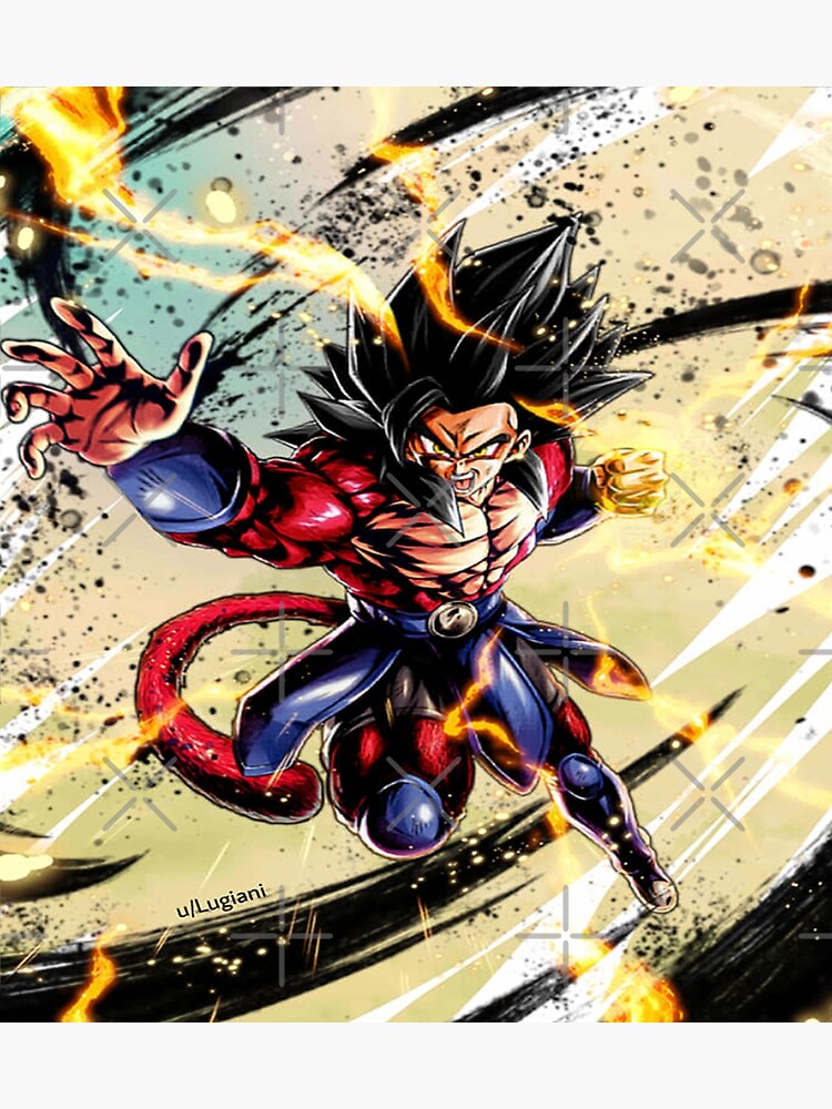 Here's a full screen of the new SSJ3 goku art. : r/DragonballLegends