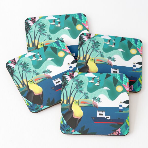 Item preview, Tropical Toucan Pattern  designed and sold by MarcSabuncu.