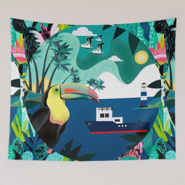 Item preview, Tropical Toucan Pattern  designed and sold by MarcSabuncu.