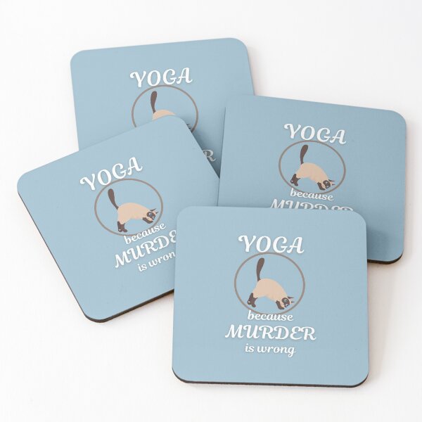 Item preview, Yoga, Because Murder is Wrong designed and sold by CassieNash.