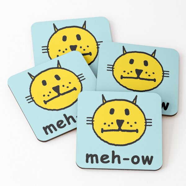 Item preview, meh-ow designed and sold by RawSunArt.