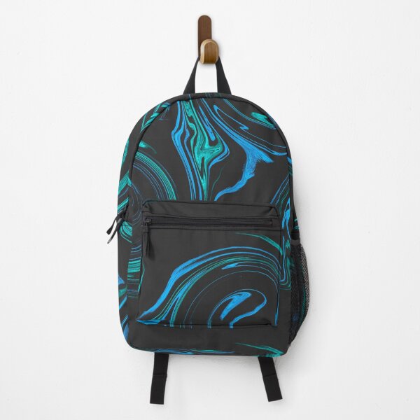 Item preview, Strong Aesthetic Marbling (Abstract #1B) Choppy Waters - Blue and Sea Green designed and sold by Cosmic-Ferret.