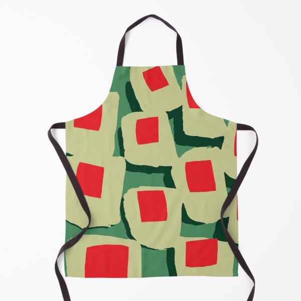 Item preview, Green Red Abstract Shapes Version 2 designed and sold by hewn505.