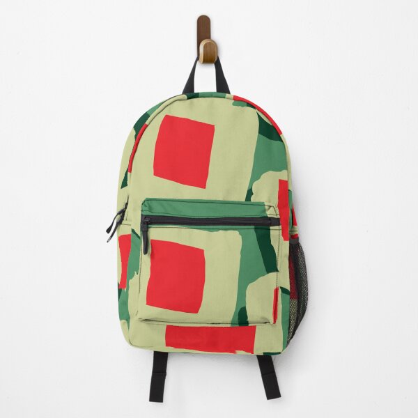 Item preview, Green Red Abstract Shapes Version 2 designed and sold by hewn505.