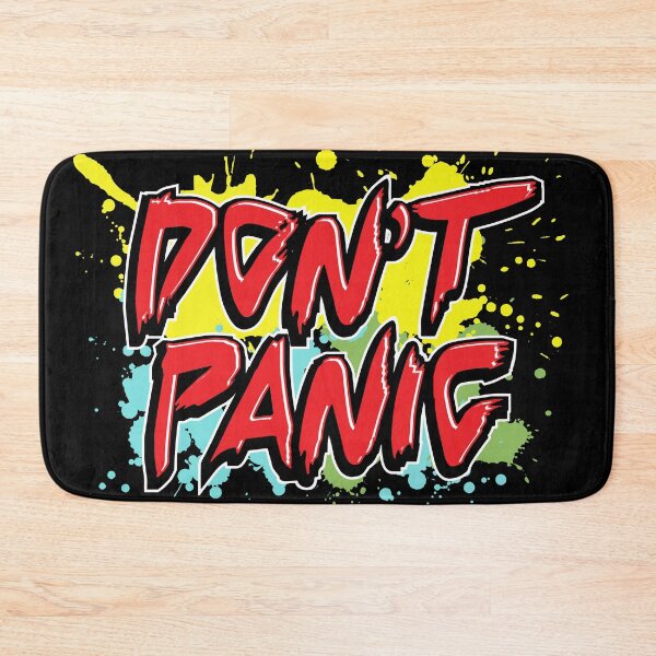 Item preview, Don't Panic, Hitchhiker's Guide To The Galaxy Quote designed and sold by Vintage-Artwork.