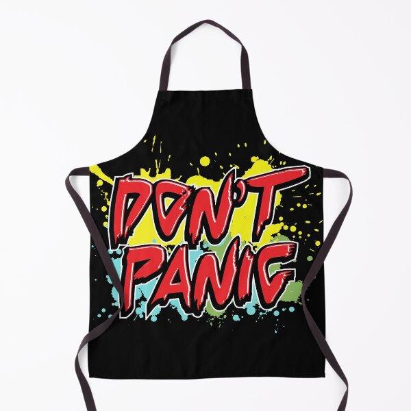 Item preview, Don't Panic, Hitchhiker's Guide To The Galaxy Quote designed and sold by Vintage-Artwork.