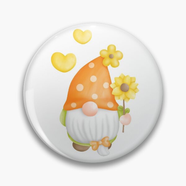 Item preview, Spring Gnome Funny Cute Gnome With Flowers And Hearts designed and sold by FiveDucklings.