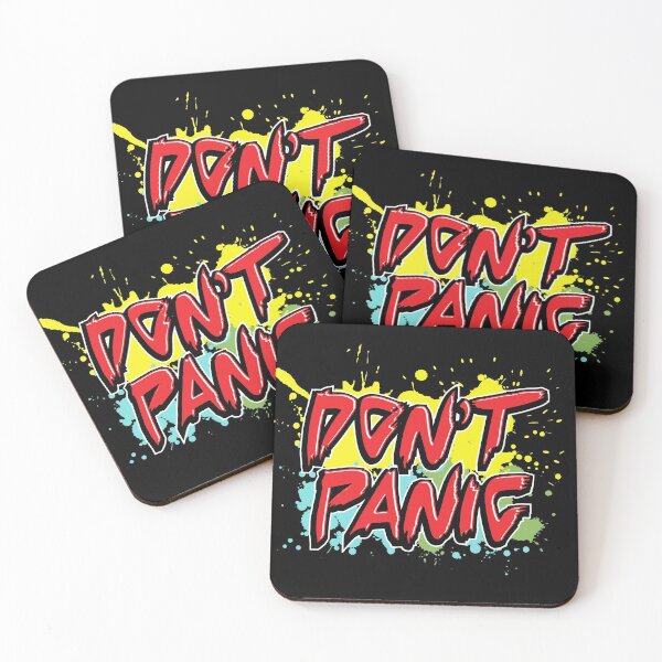 Item preview, Don't Panic, Hitchhiker's Guide To The Galaxy Quote designed and sold by Vintage-Artwork.