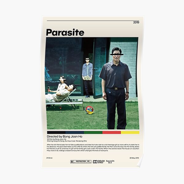 Parasite | Bong Joon Ho, Minimalist Movie Poster, Vintage Retro Art Print, Custom Poster, Wall Art Print, Home Decor Poster