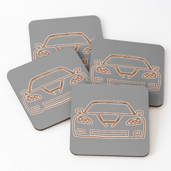 Item preview, Atomic Orange Corvette C6 designed and sold by FabFreakShop.