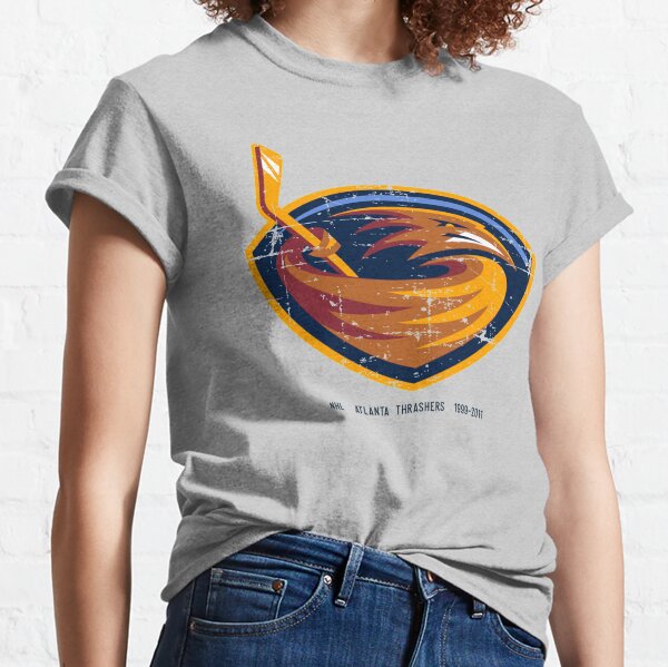 NHL Men's Atlanta Thrashers Primary Logo T-Shirt (Light Blue, XX