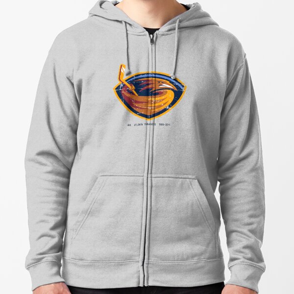 Printify Atlanta Thrashers Vintage NHL Heavyweight Pullover Hoodie Black / 3XL