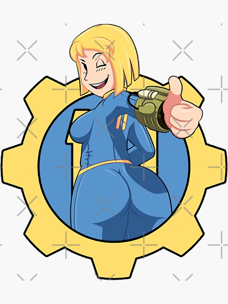 Fallout Sexy Vault Girl Sticker For Sale By Yourstyleb Redbubble