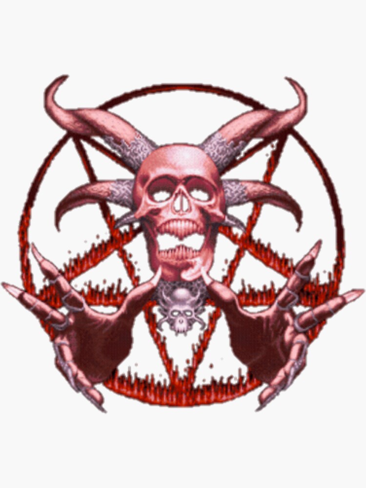 Satanic Pentagram Melting Wall Flag-satanic Wall Decor-gothic