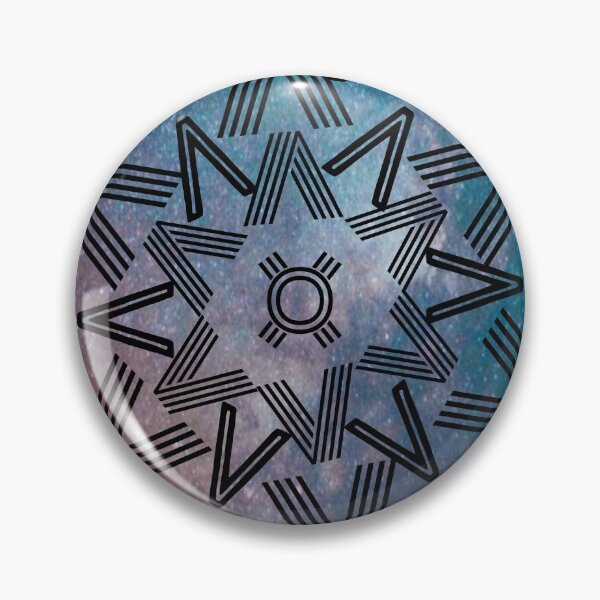 Item preview, Spikes Mandala Blue Gradient Cosmo designed and sold by Designs By YL.