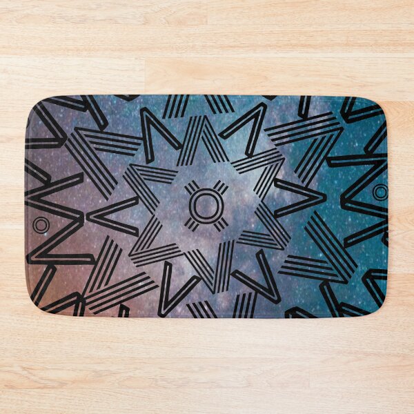 Item preview, Spikes Mandala Blue Gradient Cosmo designed and sold by Designs By YL.