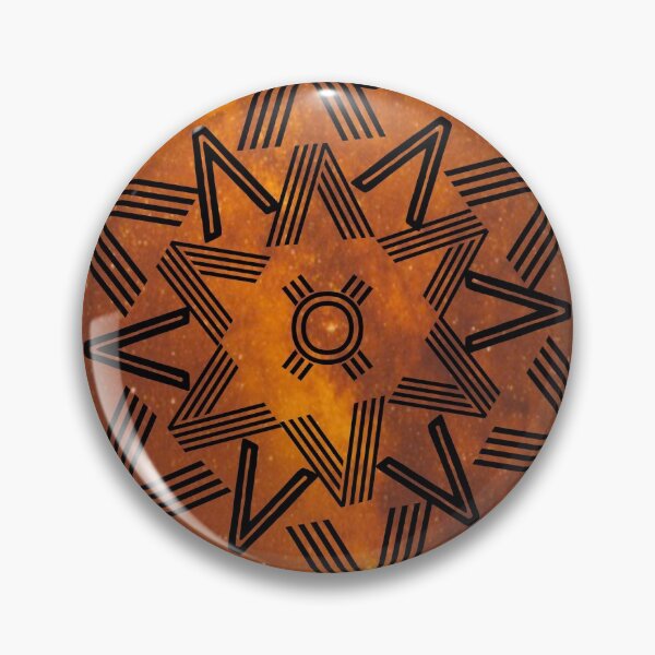 Item preview, Spikes Mandala Orange Cosmo designed and sold by Designs By YL.