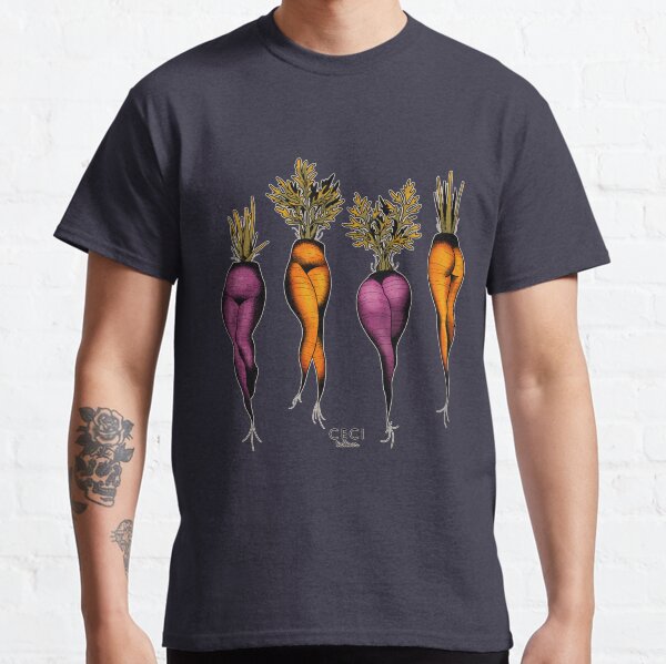 Sexy carrots botanical chart tattoo flash Classic T-Shirt