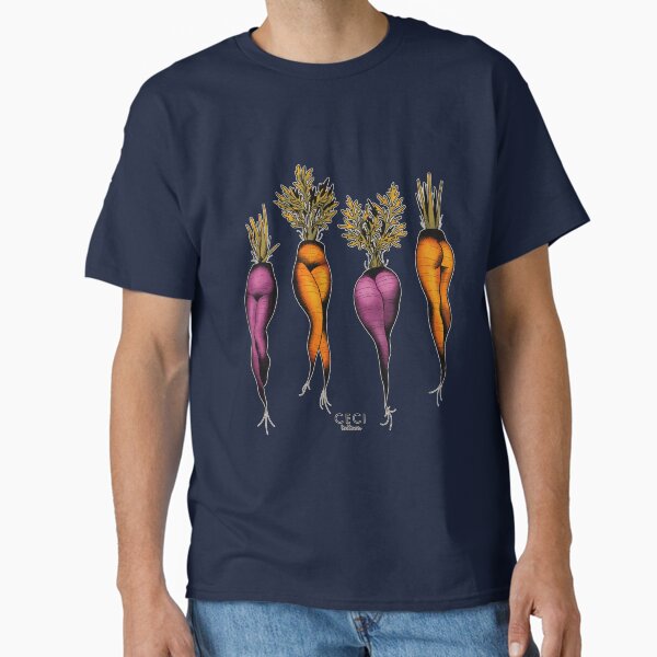 Item preview, Sexy carrots botanical chart tattoo flash designed and sold by Ceci Tattoos.