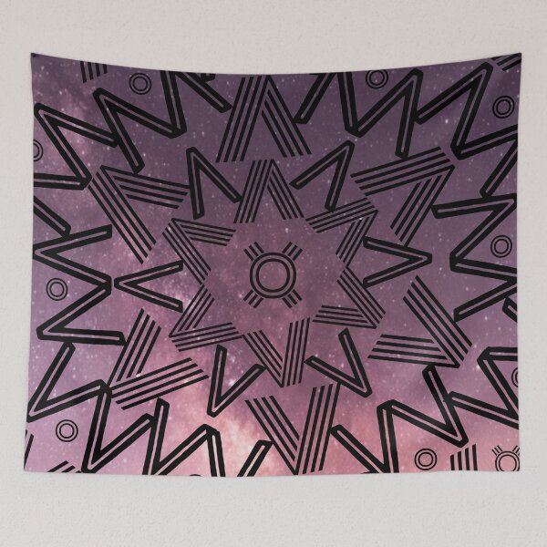 Item preview, Spikes Mandala Pink Cosmo designed and sold by Designs By YL.