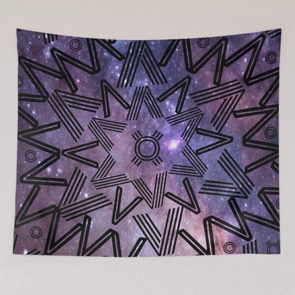 Item preview, Spikes Mandala Purple Cosmo designed and sold by Designs By YL.