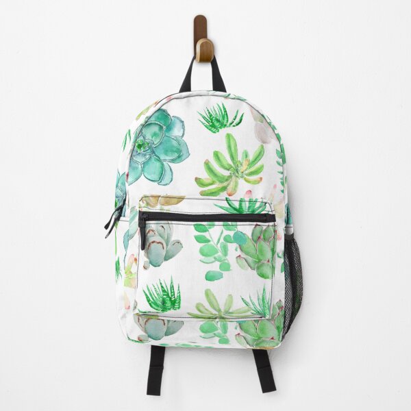 Item preview, hand painted colorful botanical succulents watercolor collection 2020 designed and sold by ColorandColor.