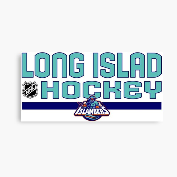 NY Islanders White Logo Canvas Print — Beast Coast