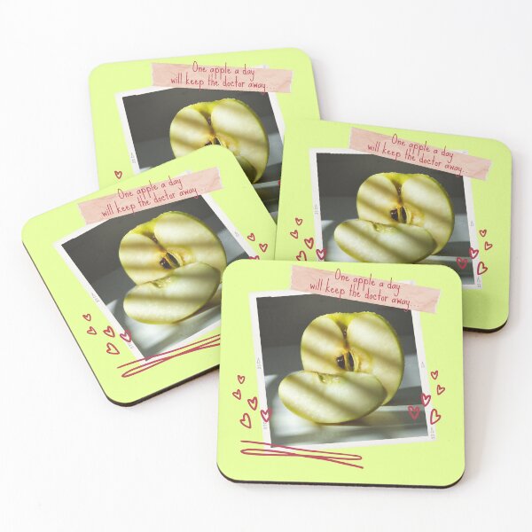 Item preview, One apple a day will keep the doctor away, water droplets designed and sold by PhotoPrise.