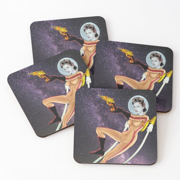 Item preview, Space Girl, retro sci fi pin-up designed and sold by Colin Wells.
