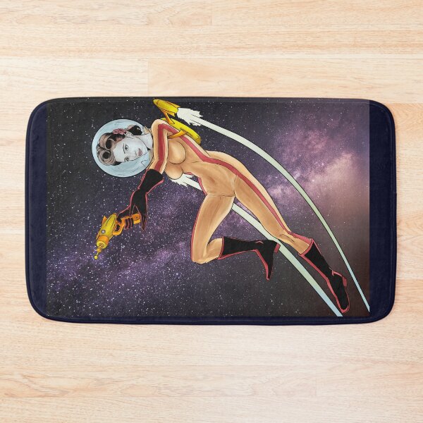 Item preview, Space Girl, retro sci fi pin-up designed and sold by Colin Wells.