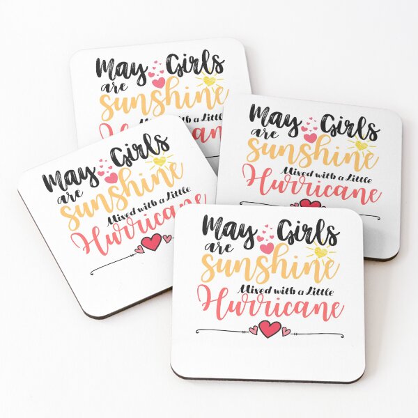 Item preview, May Girls Are Sunshine Mixed With A Little Hurricane - Cute May Girl Quotes - Funny May girls Saying designed and sold by PIXEcompany.