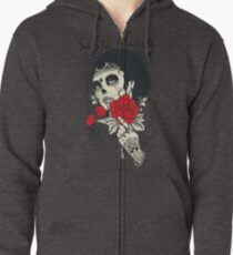 Sudadera con capucha y cremallera Santa Muerte