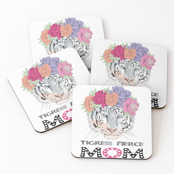 Item preview, Tigress fierce Mom Portrait designed and sold by Caroodoo.