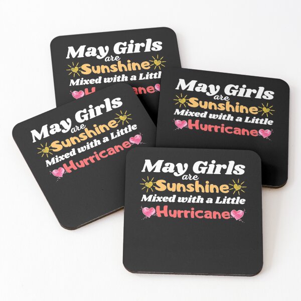 Item preview, May Girls Are Sunshine Mixed With A Little Hurricane - Cute May Girl Quotes - Funny May girls Saying designed and sold by PIXEcompany.