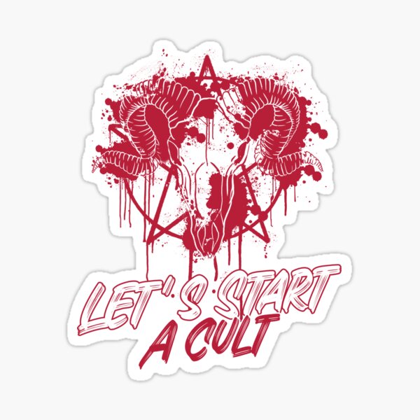 let's start a cult moletom com capuz