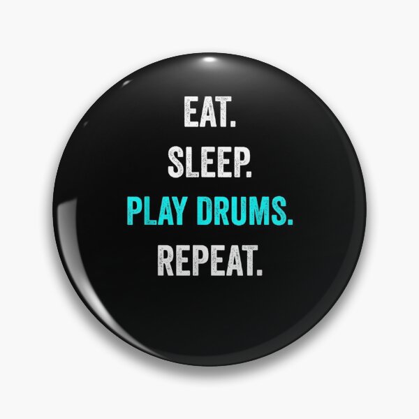 Item preview, Eat Sleep Play Drums Repeat Musical Instrument Drummer Blue Gift  designed and sold by rubysheila.