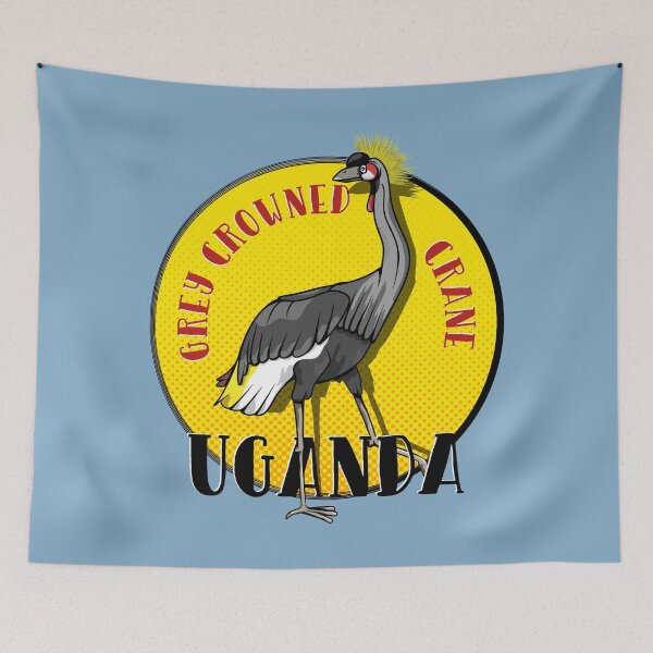 Item preview, Grey Crowned Crane Uganda designed and sold by piedaydesigns.