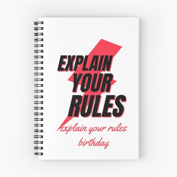 Item preview, explain your rules birthday designed and sold by Joseph Mizovic.