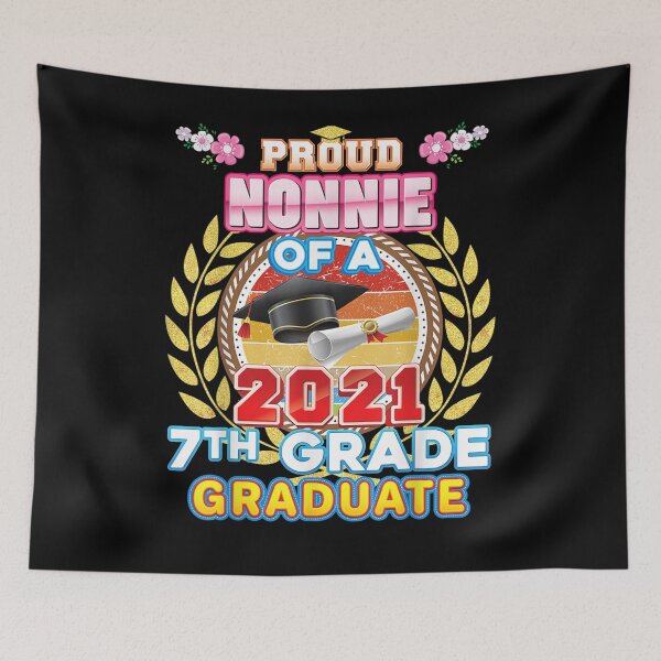 Item preview, Proud Nonnie Of A 2021 7th Grade Graduate Last Day School Gift  designed and sold by lindafrances.