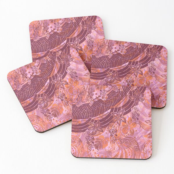 Item preview, Hawaiian Coral Painted Tribal Art designed and sold by sunnthreads.