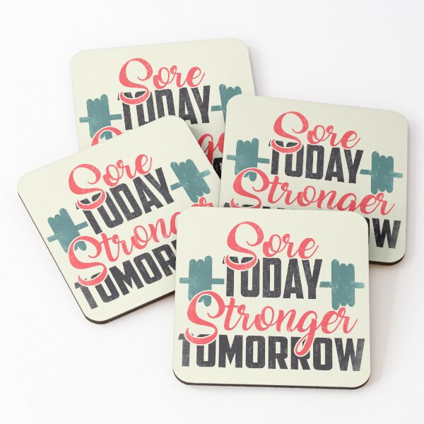 Item preview, Sore Today Stronger Tomorrow Gym Motivation designed and sold by motivationaltee.