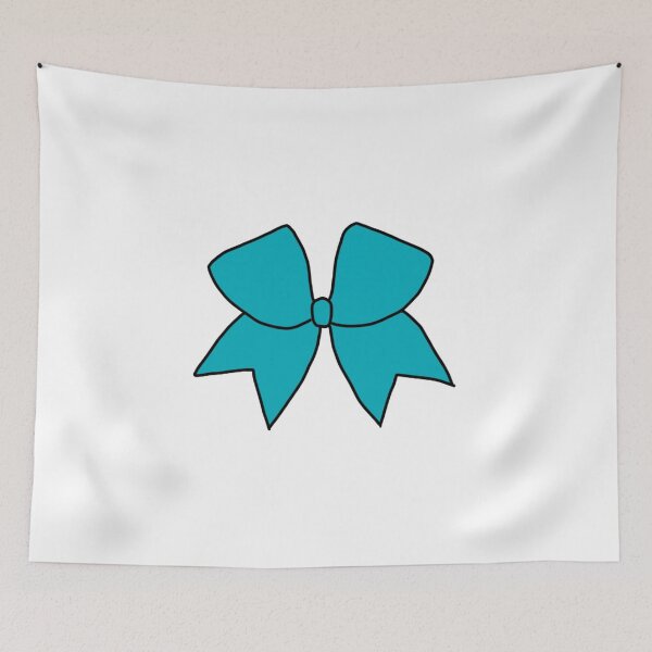 Item preview, Teal Cheer Bow designed and sold by kenzieestickers.