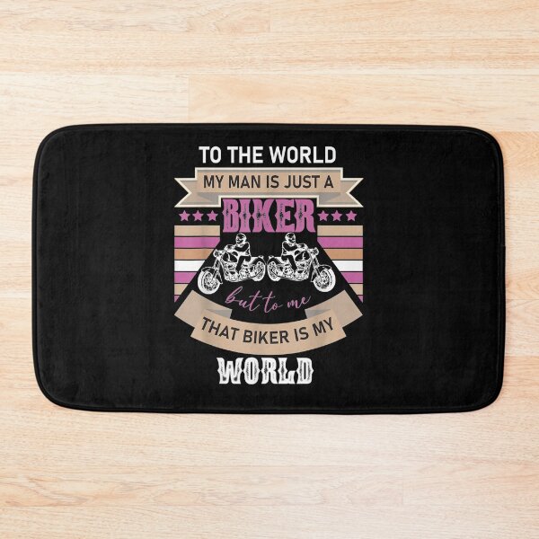 Item preview, To The World My Man Is Just A Biker Motorcycle Gf Gift  designed and sold by lindafrances.